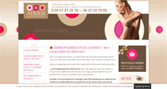 Desktop Screenshot of aderm.fr